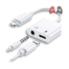 2-in-1 Dual Lightning Headphone Adapter Cable, Lightning 3.5mm ,headphone Jack Adapter,