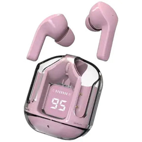 Air31 Earbuds Wireless Crystal Transparent Body | Air 31 Bluetooth Ear Bud – With Pouch